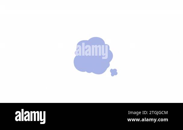 Animated ghost nightmare element. Flat cartoon style HD video footage ...