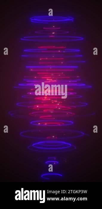 Abstract Cylinder Lines Flowing Background/ 4k animation of an abstract ...