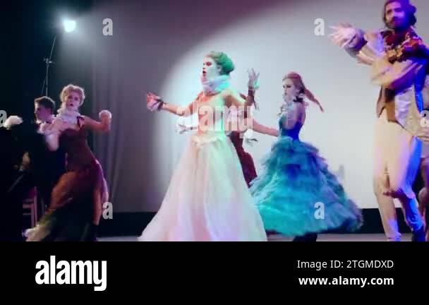 Trouper Dance troupe performing on Stock Videos & Footage - HD and 4K Video ...