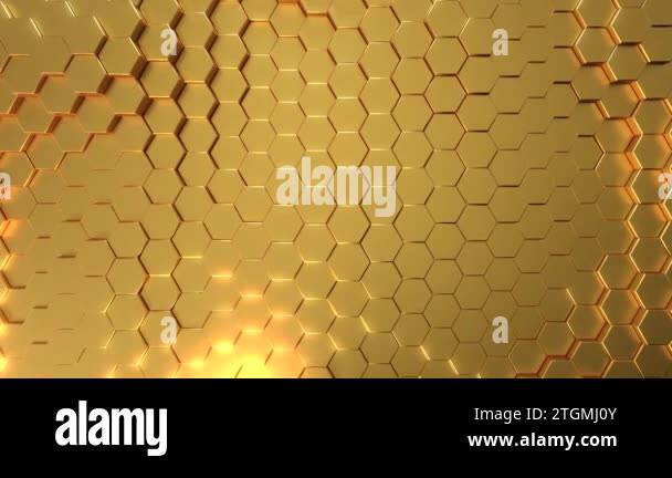 3d golden hexagon Stock Videos & Footage - HD and 4K Video Clips - Alamy