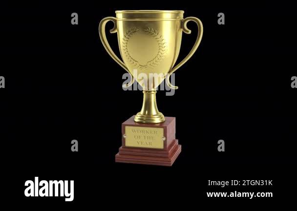 Worker of the Year. Trophy Awarded to Successful Employees. Employee of ...