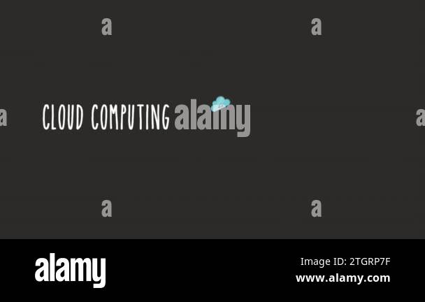 Animated cloud computing design, Video Animation Stock Video Footage ...