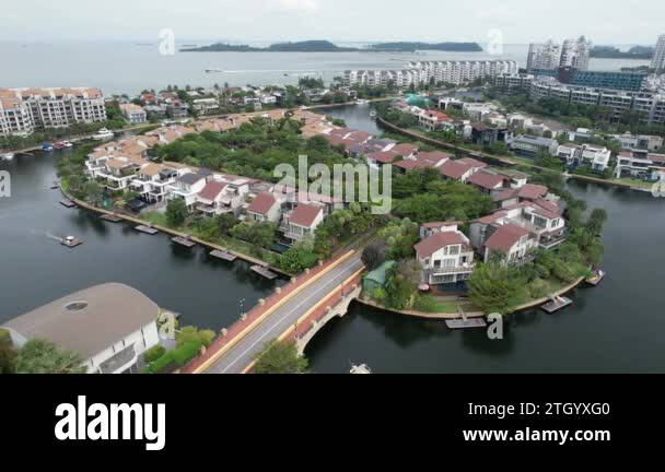 Sentosa, Singapore - July 14, 2022: The Landmark Buildings and Tourist ...