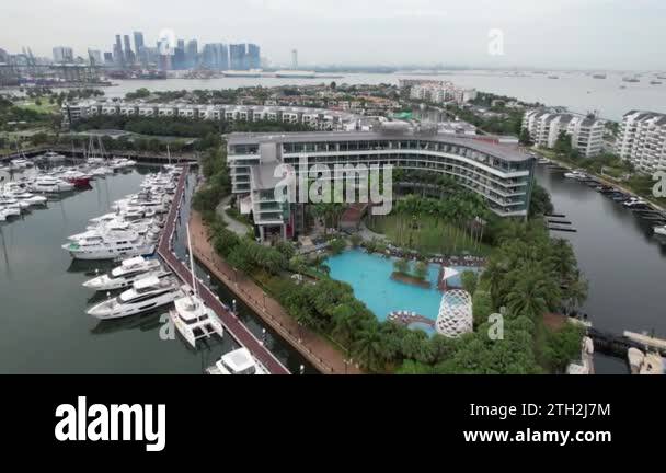 Sentosa, Singapore - July 14, 2022: The Landmark Buildings and Tourist ...