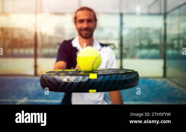 Padel Racket Clips Padel racket yellow ball Stock Videos & Footage - HD and 4K Video Clips ...