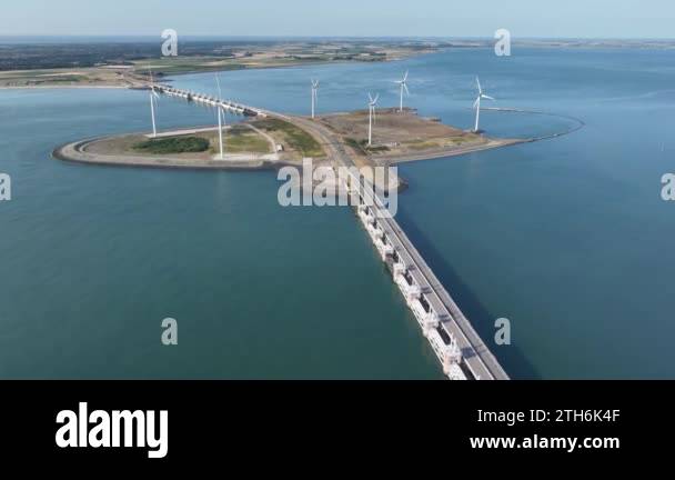 The Delta Works are a water flood defense system, in the Netherlands ...