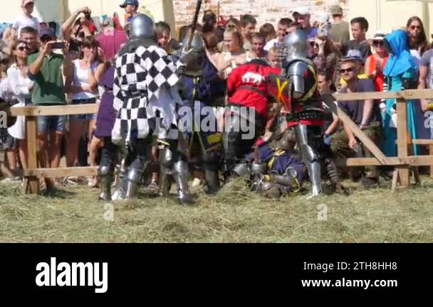 Trostyanets, Ukraine - August 21, 2021: Historical reconstruction of ...