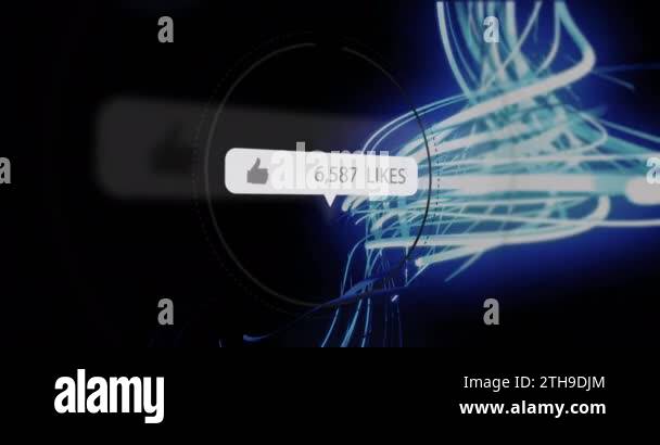 Increasing Number Animation Animation of subscribe and increasing numbers on black background with ...