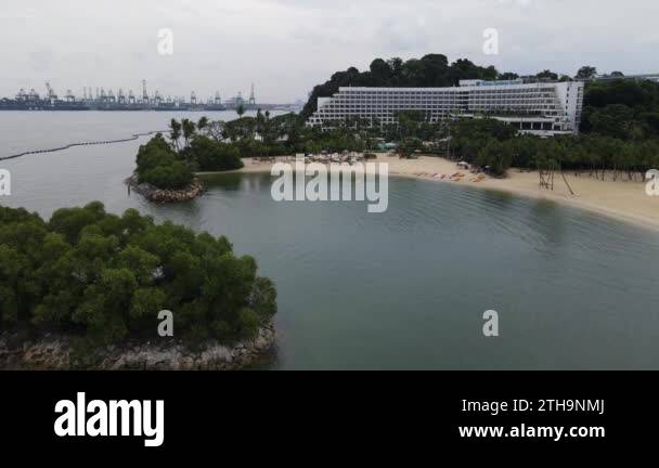 Sentosa, Singapore - July 14, 2022: The Landmark Buildings and Tourist ...