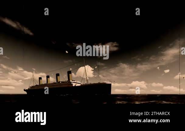 Titanic 1912 animation in 3D Stock Video Footage - Alamy