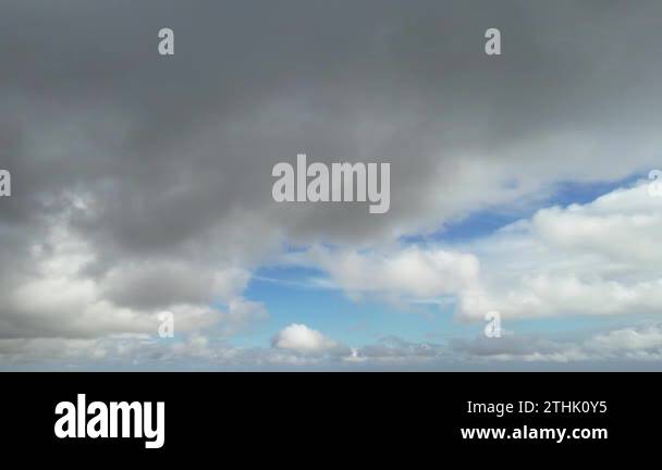 Beautiful High Angle Footage of Dramatical Clouds and Sky Stock Video ...