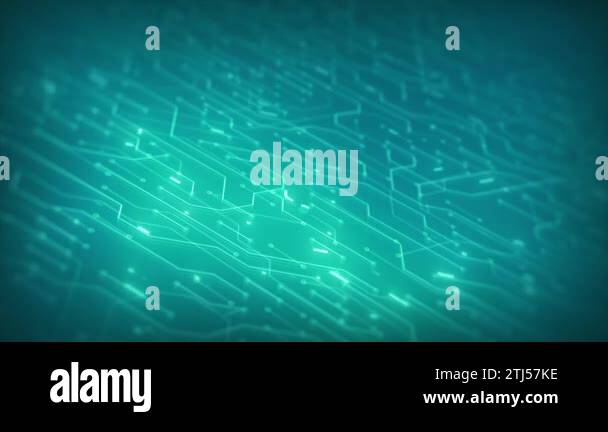 Hitech Computer Chipset Background Loop/ 4k animation of an abstract ...