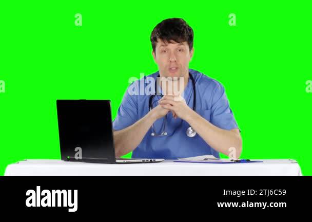 Laptop green screen on doctors Stock Videos & Footage - HD and 4K Video ...