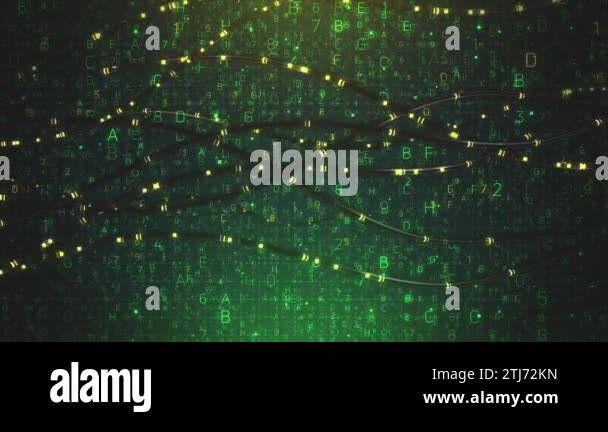 Green matrix background digits animation Stock Videos & Footage - HD ...