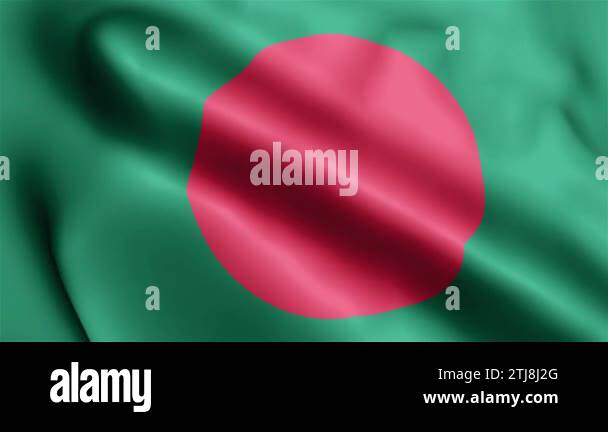 Bangladesh Flag video waving in wind. Bangladesh Flag Wave Loop waving ...