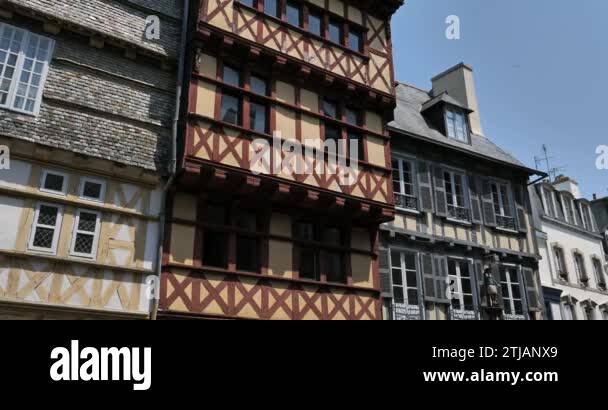 Medieval buildings in quimper town Stock Videos & Footage - HD and 4K ...