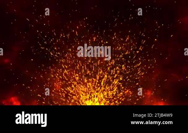 Red Particles Rising If Burning red hot sparks rise from fire seamless loop ,Fire Particles ...