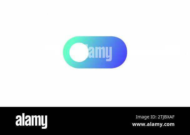 Animated toggle gradient ui icon. Changing preferences. Switch ...