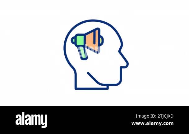 Animated Neuroscience Rgb Color Icon Marketing Research Approach Animated Neuroscience Rgb Color Icon Marketing Research Approach