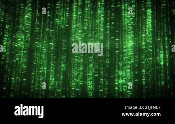 Big Data Digital Matrix Like Business Hitech Background/ 4k animation ...