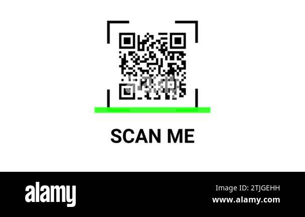 scan qr code barcode payment buy electronic payment scan animation