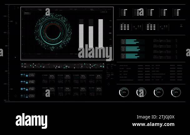 Cyber futuristic User interface for game and movie, Technology HUD Head ...