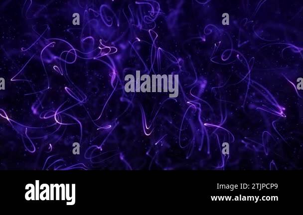 Dynamic wave of glowing particles. Data flow information. Concept of ...