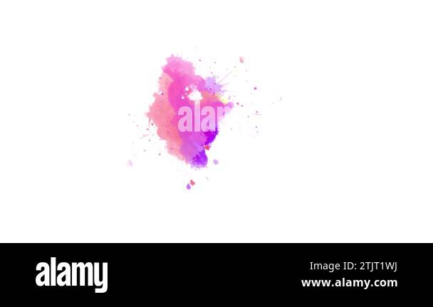 ink splatter transition effect animation. watercolor black ink splatter ...