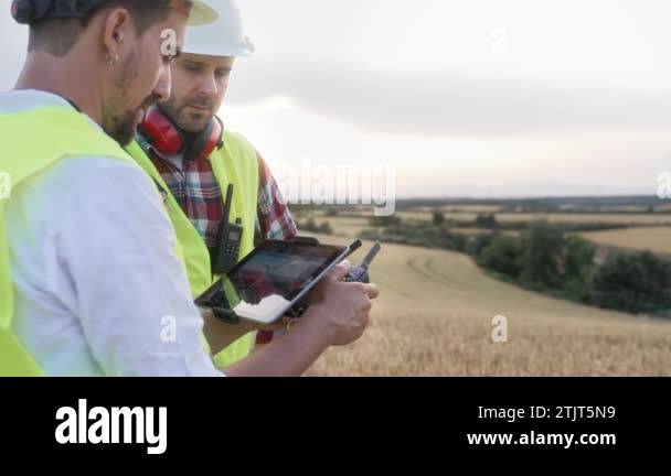 Engineers technicians using drone remote Stock Videos & Footage - HD ...