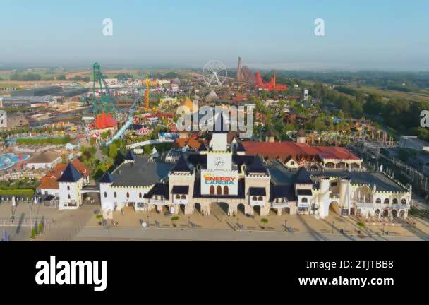 energylandia-zator-poland-august-16-2022-aerial-view-of