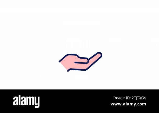 Animated cash bonus color ui icon. Monetary reward for employees ...