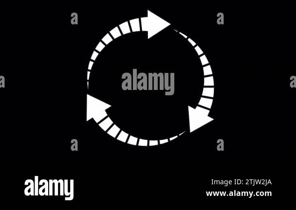 Loading Circle, Video. Loading Animation Icon on Transparent Background ...