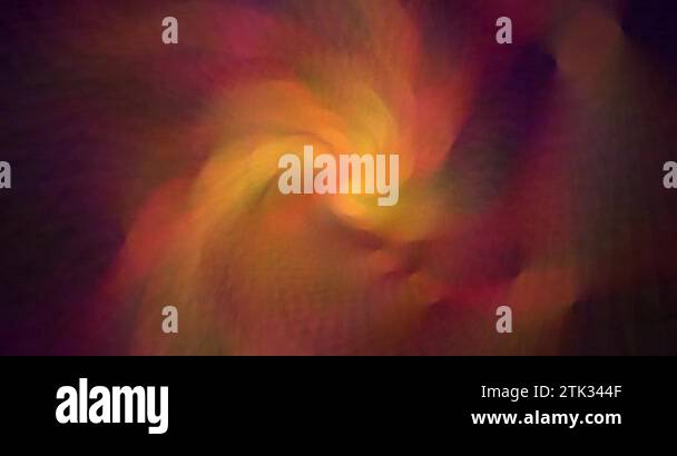 Multi-colored rays of light move and intertwine on a dark background ...