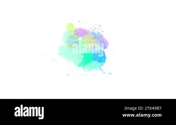 ink splatter transition effect animation. watercolor black ink splatter ...