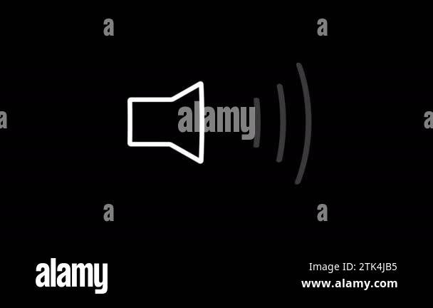 4K Render of animated speaker icon. Sound Icon audio music speaker ...