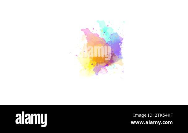 ink splatter transition effect animation. watercolor black ink splatter ...