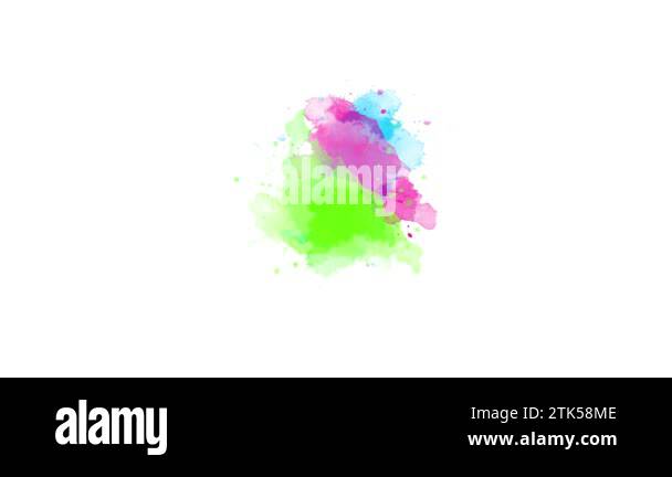 ink splatter transition effect animation. watercolor black ink splatter ...
