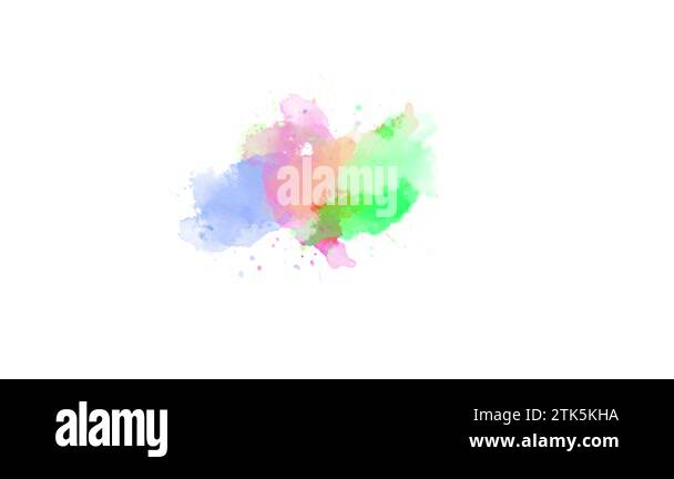 ink splatter transition effect animation. watercolor black ink splatter ...