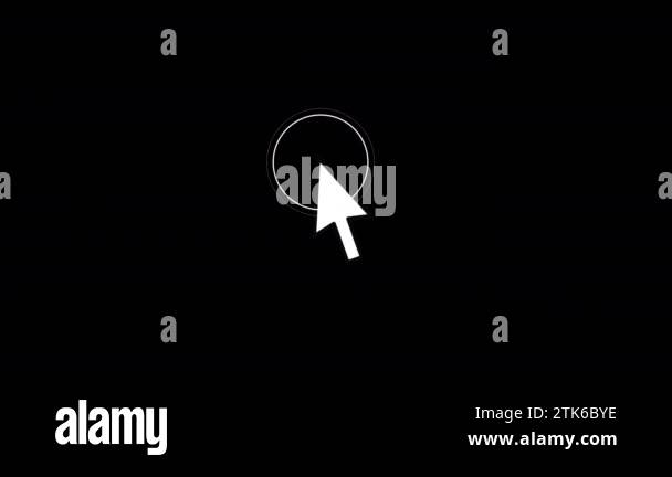 Mouse Click, Computer Mouse Animated symbol of arrow cursor. animation ...