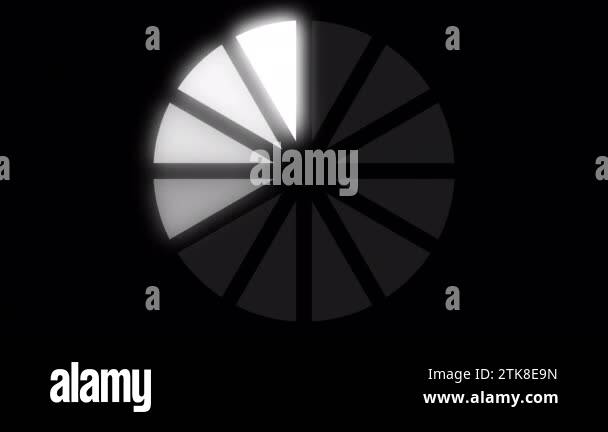 Loading Circle Video with Glow. Loading Animation on Transparent ...