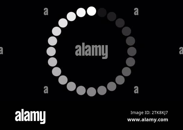 Loading Circle, Video. Loading Animation Icon on Transparent Background ...