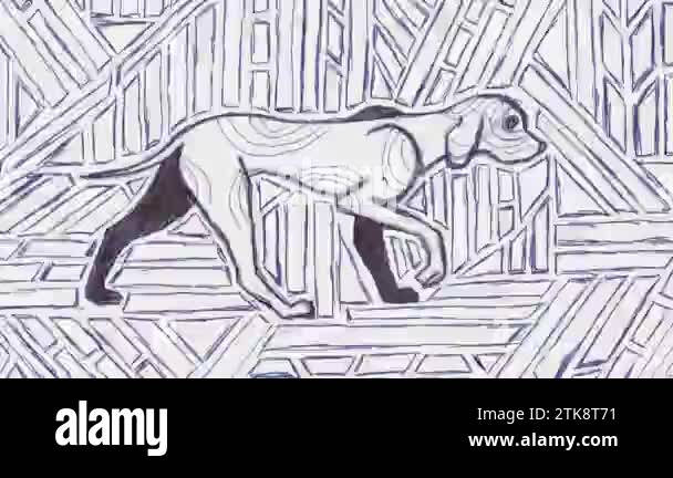 Prehistoric dog illustration Stock Videos & Footage - HD and 4K Video ...