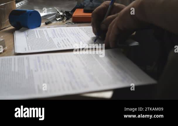 Hand holding pen writing new Stock Videos & Footage - HD and 4K Video ...
