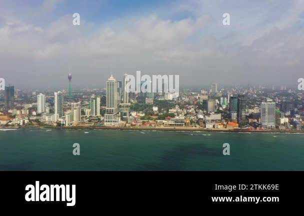 Buildings located nearly the waterfront in Colombo the capital cities ...