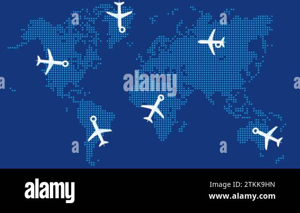 Airplane route map Stock Videos & Footage - HD and 4K Video Clips - Alamy