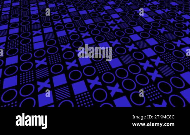 Repeating geometric pattern of blue shapes Stock Videos & Footage - HD ...