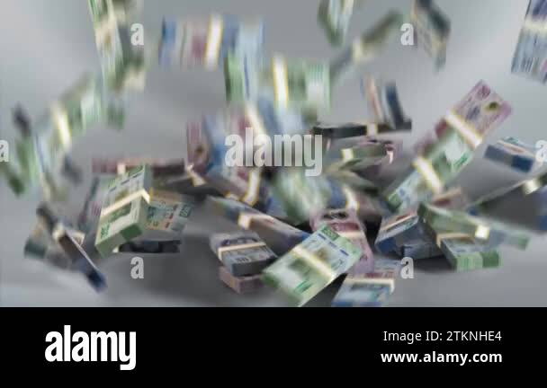 Mexico Banknotes / Mexican Money / Peso MX$/ Mex$ / MXN Bundles Falling ...