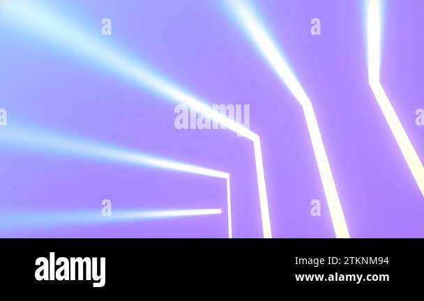 Creative background with bright floating strips of light on the surface ...