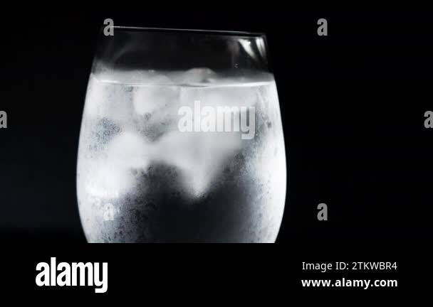 Refreshing glass of iced water a close-up view that epitomizes cool ...