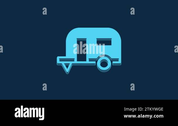 Blue camper trailer design Stock Videos & Footage - HD and 4K Video ...